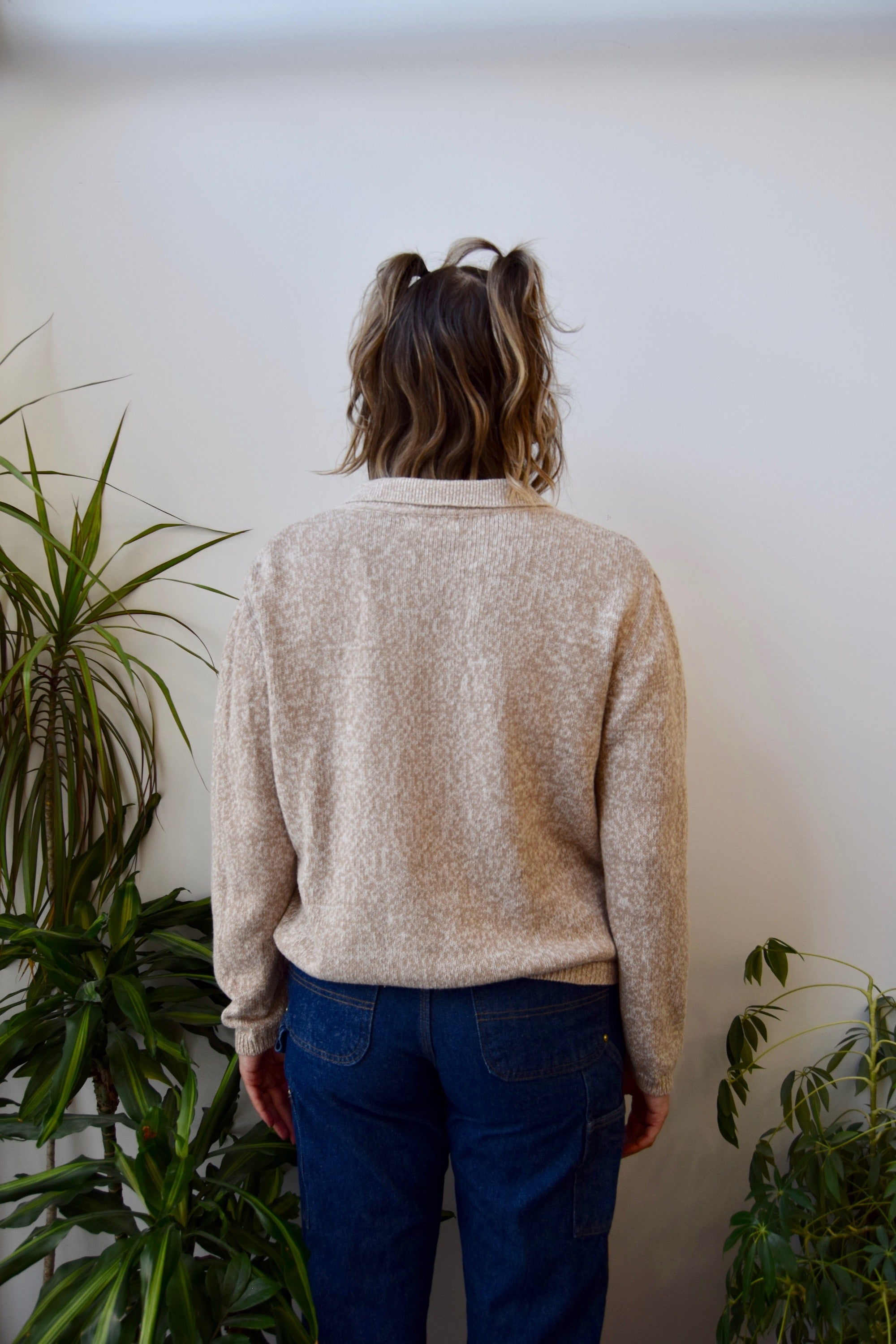 Speckled Oatmeal Cardigan
