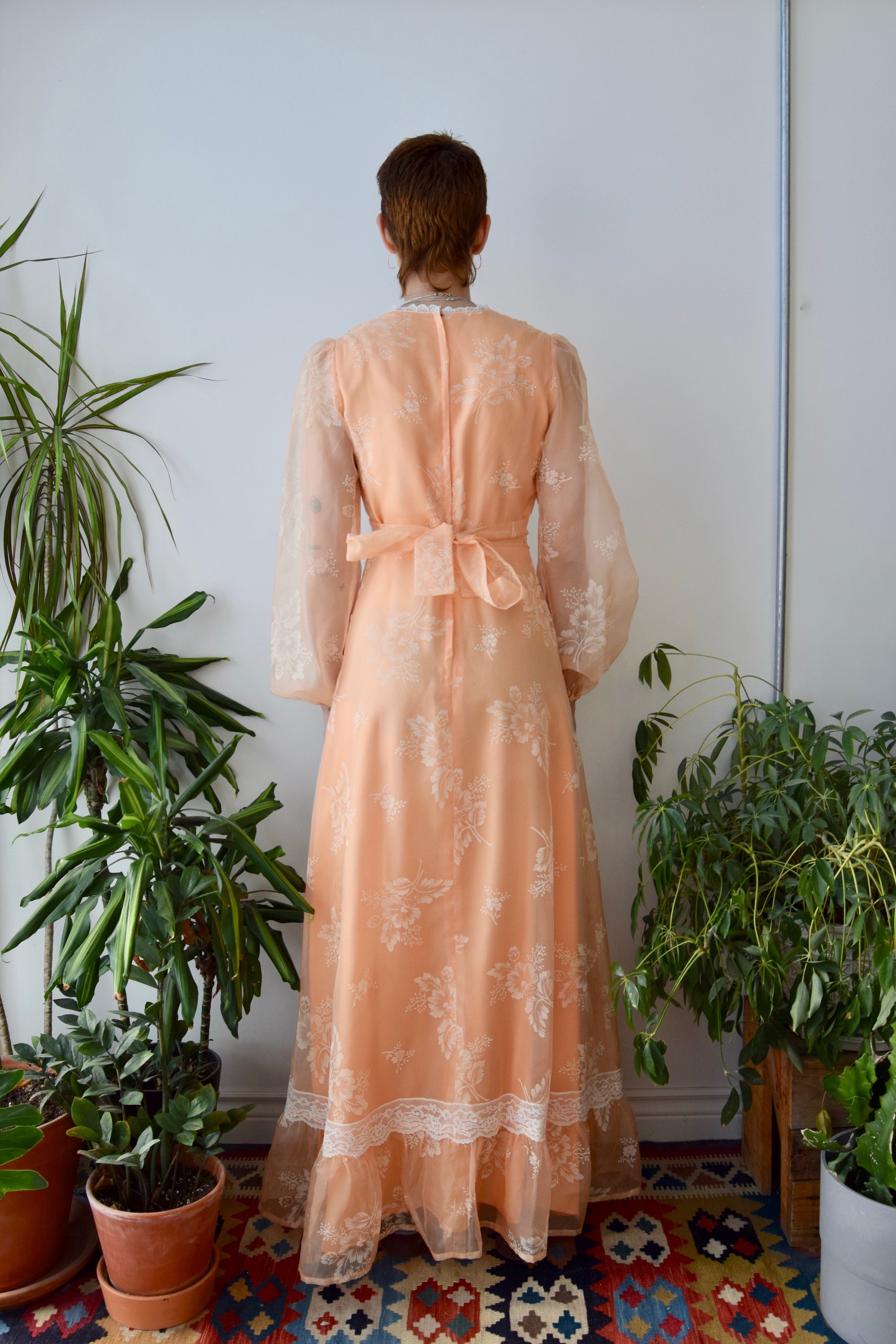 Seventies Peach Dress