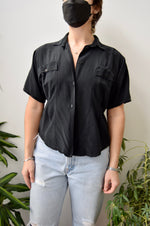 Black Silk Blouse