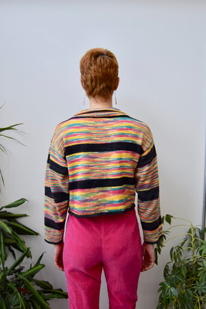 Stripey 90s Knit Zip