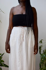 Cream Linen Everything Skirt