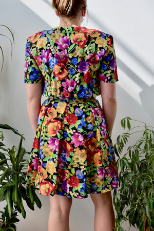 Silk Floral Dress