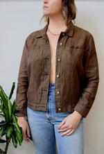 Chocolate Linen Jacket