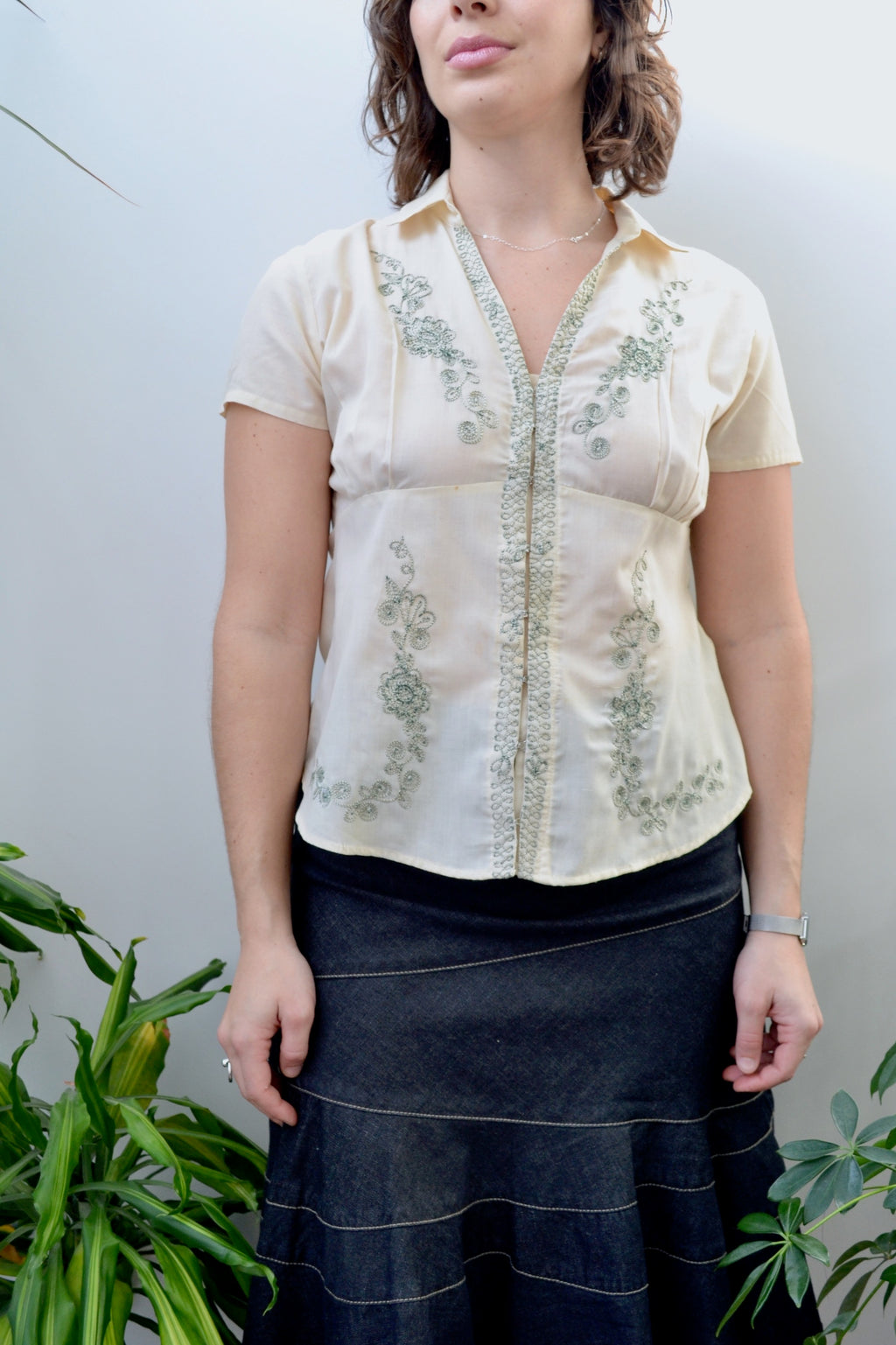 Soutache Embroidered Seventies Blouse