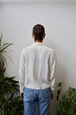 Cream Ruffle Blouse