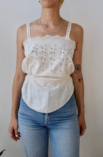 Delicate Eyelet Tank