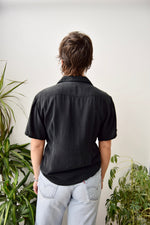 Black Silk Blouse