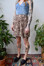 Linen Dahlia Wrap Skirt