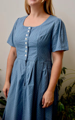 Calico Cotton Milkmaid Dress