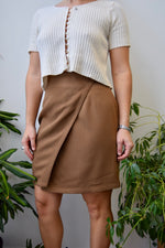 Chestnut Wrap Style Skirt
