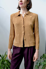 Faux Suede Crinkle Shacket