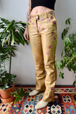 Hand Painted Leather Pants