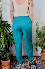 Teal Trousers