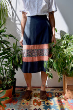 Seventies Patch Floral Skirt