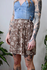 Linen Dahlia Wrap Skirt