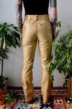 Hand Painted Leather Pants