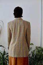 Collegiate Houndstooth Wool Blazer