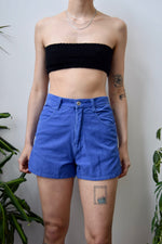 Muted Blue Cord Shorts