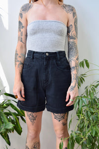 Nineties Black Denim Shorts