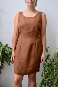 Cocoa Linen Dress