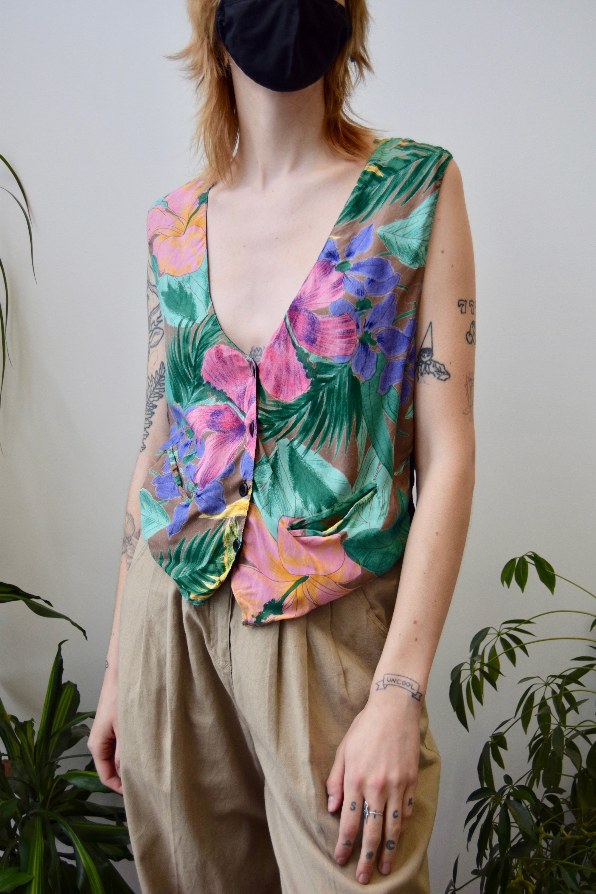 Tropical Rayon Vest