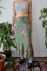 Floral Bias Cut Skirt