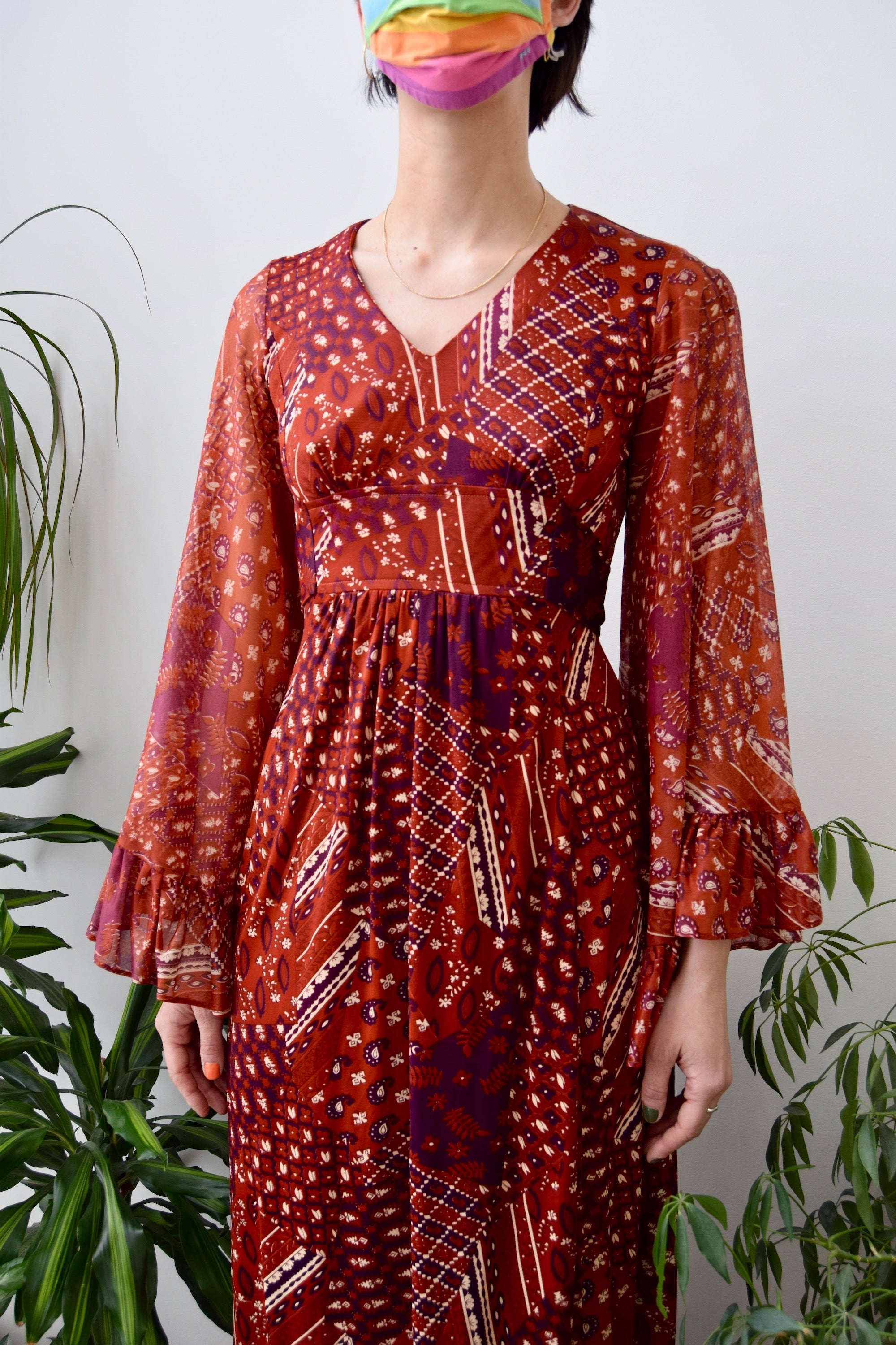 Seventies Sienna Bell Sleeve Dress