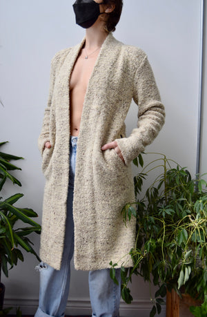 Seventies Oatmeal Sweater Coat