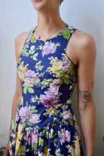 High Neck Wallpaper Floral Dress