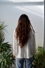 Pastel Embroidered Silk Blouse