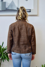 Chocolate Linen Jacket