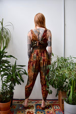 Nineties Abstract Rayon Festival Jumpsuit