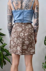 Linen Dahlia Wrap Skirt