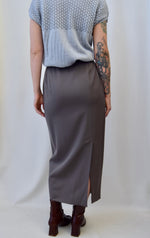 Sage Wool Maxi Skirt