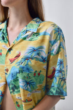 60's Men's Rayon Hawaiian Button Up