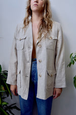 Linen Safari Blazer