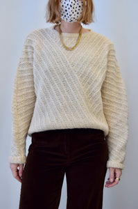 Cream Dolman Sleeve Sweater