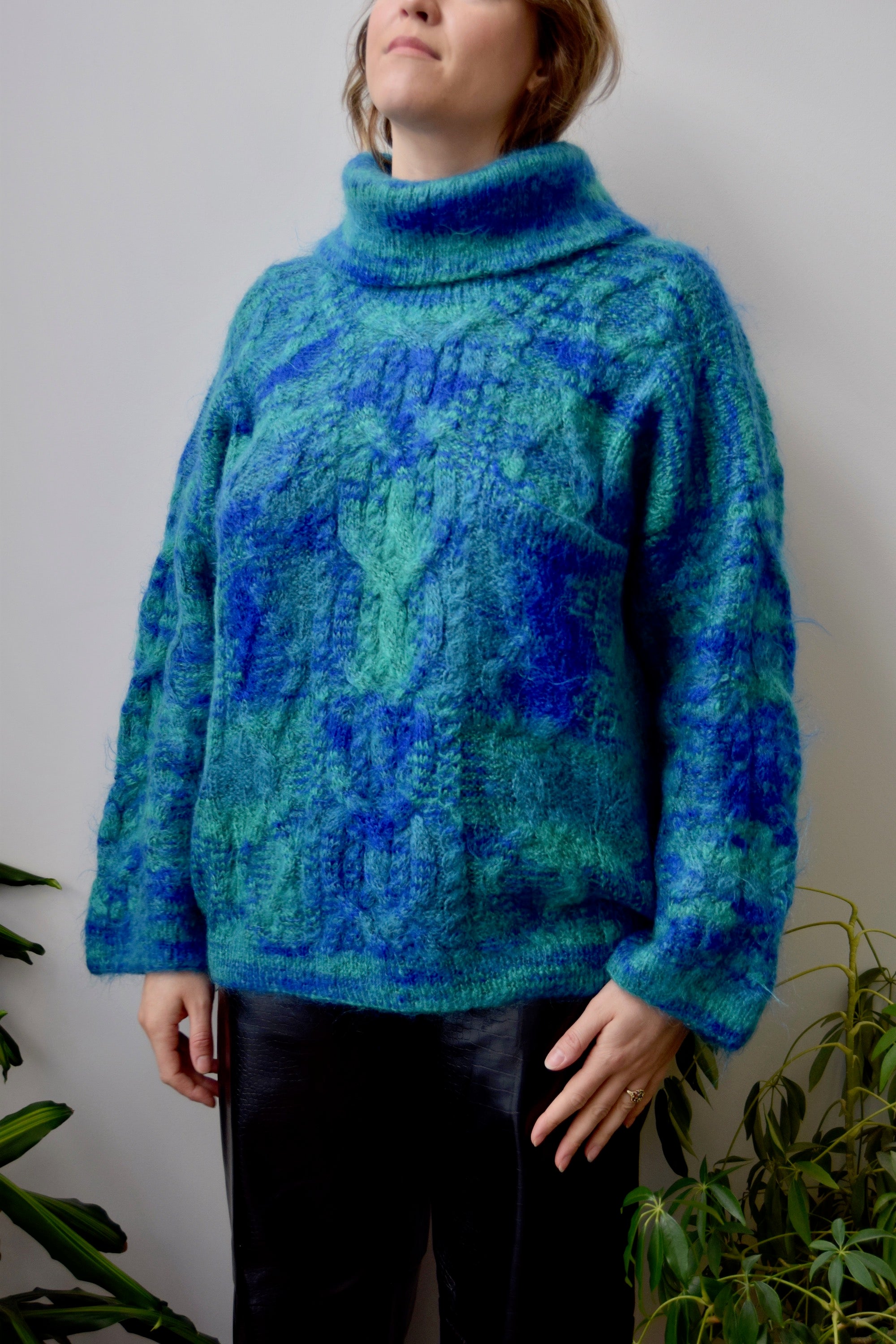 Marbled Mohair Sweater