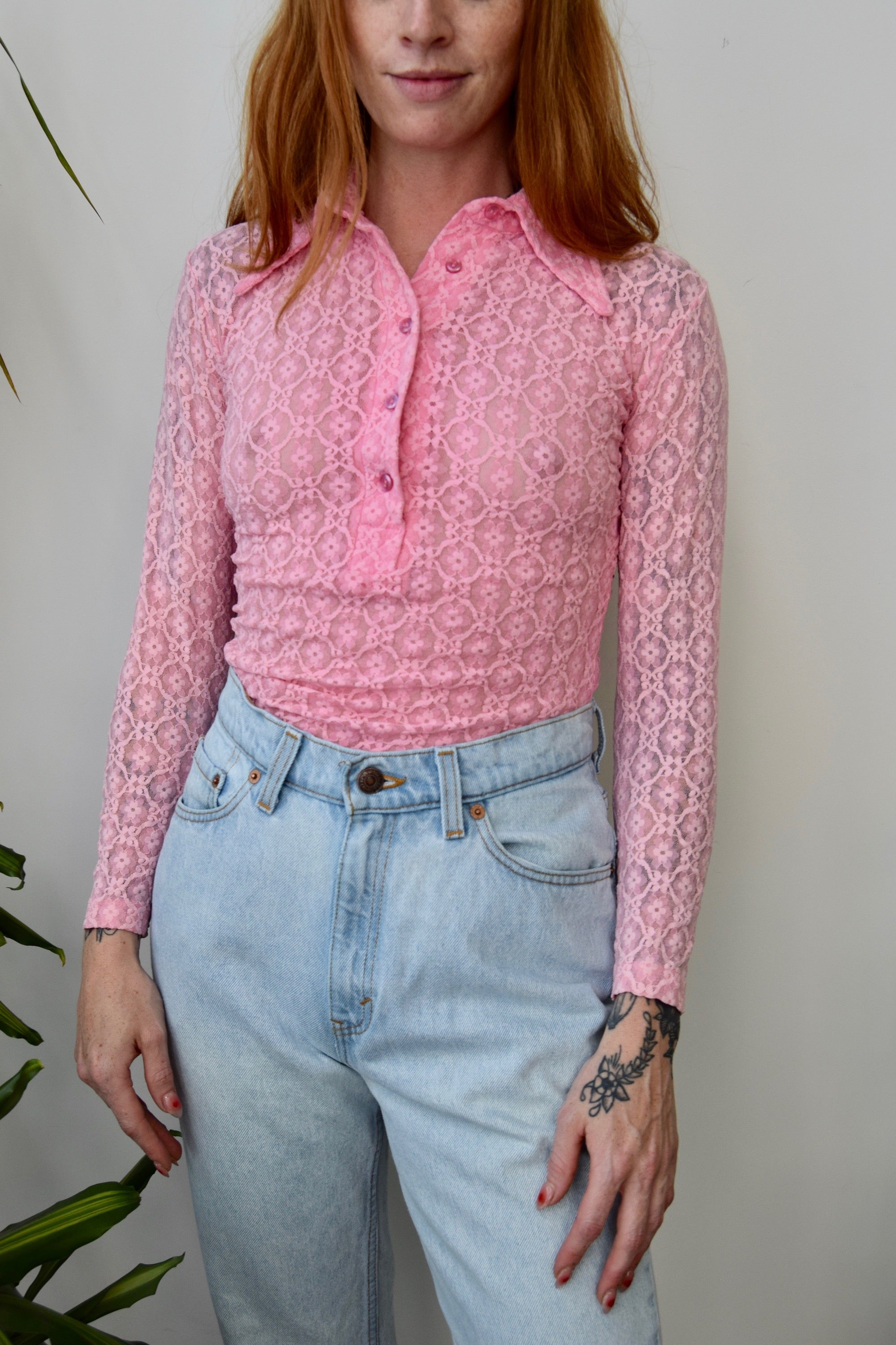 Cotton Candy Lace Top