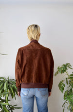 Sixties Suede Bomber Jacket