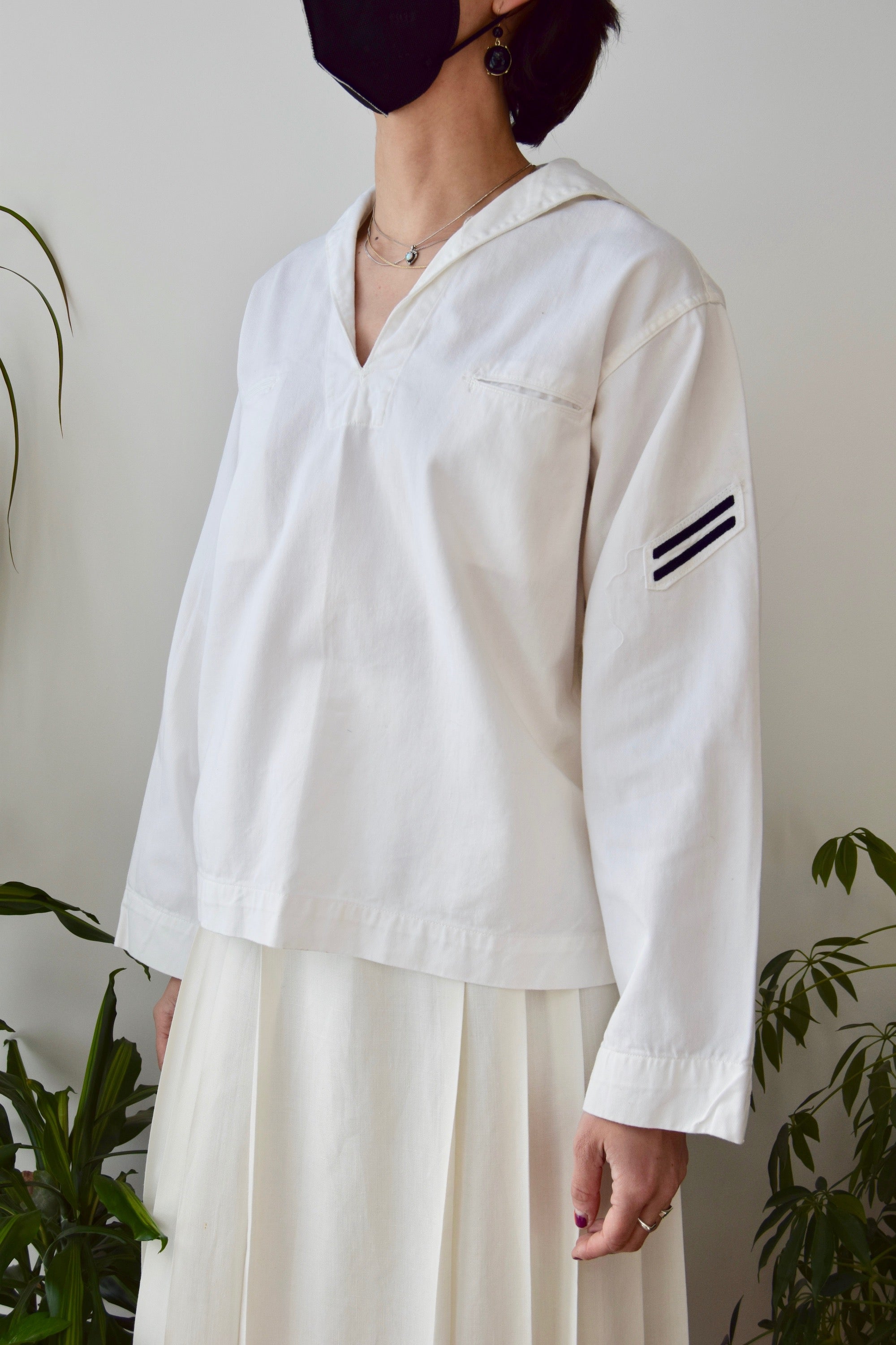 Vintage Sailor Pullover Uniform Shirt