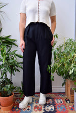 Subtle Stripe Wool Trousers