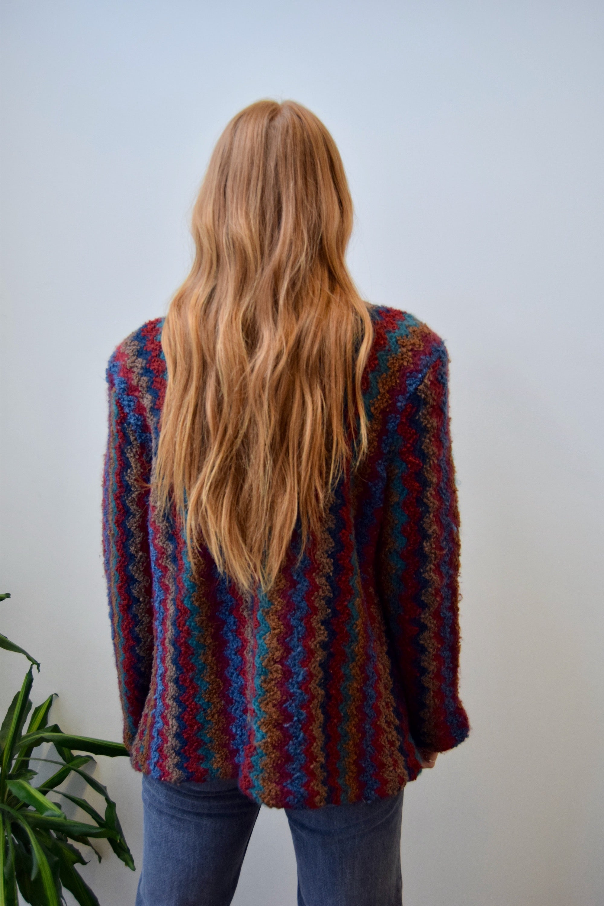 Zig Zag Textured Cardigan