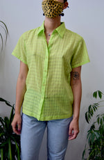 Lime Sheer Cotton Top