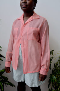 Dream Sheer Nylon Button Up