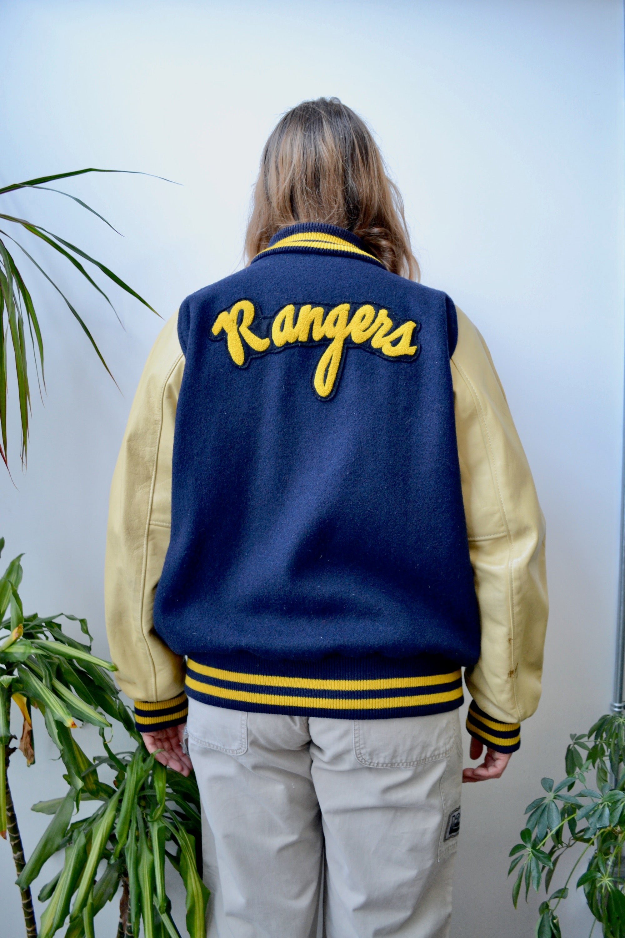 Nineties Rangers Letterman Jacket