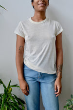 Cream Threadbare Basic Tee