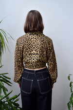 Leopard Tie Top
