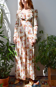 Seventies Forest Nymph Maxi Dress
