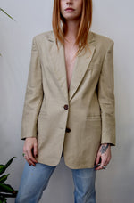 Beige Linen Blazer